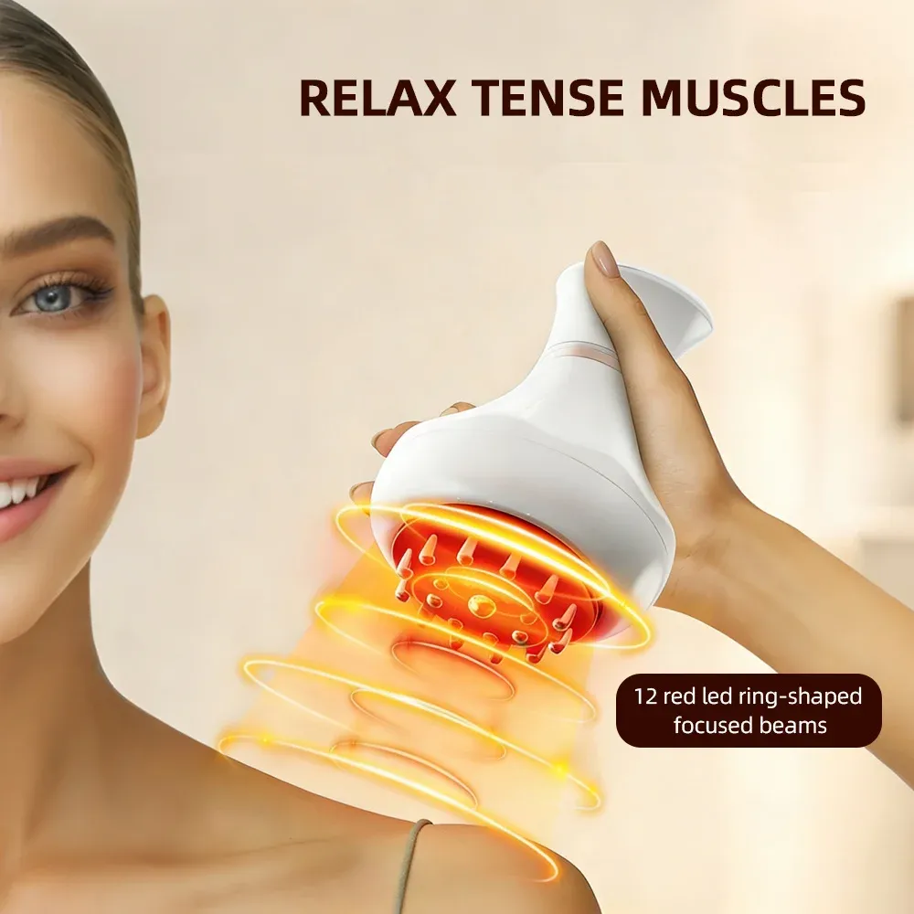 Brosse Gua Sha électrique vibrante pour massage des méridiens 5