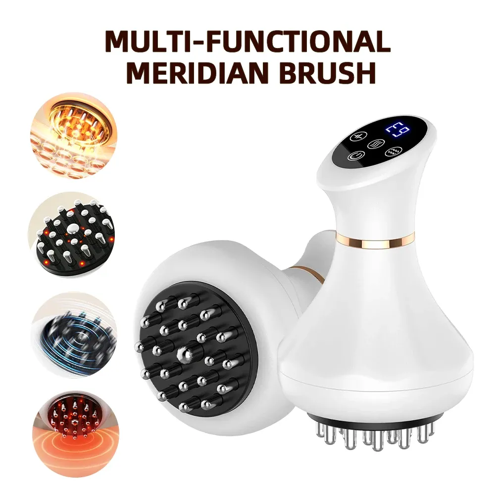Brosse électrique vibrante pour méridiens, détail du design