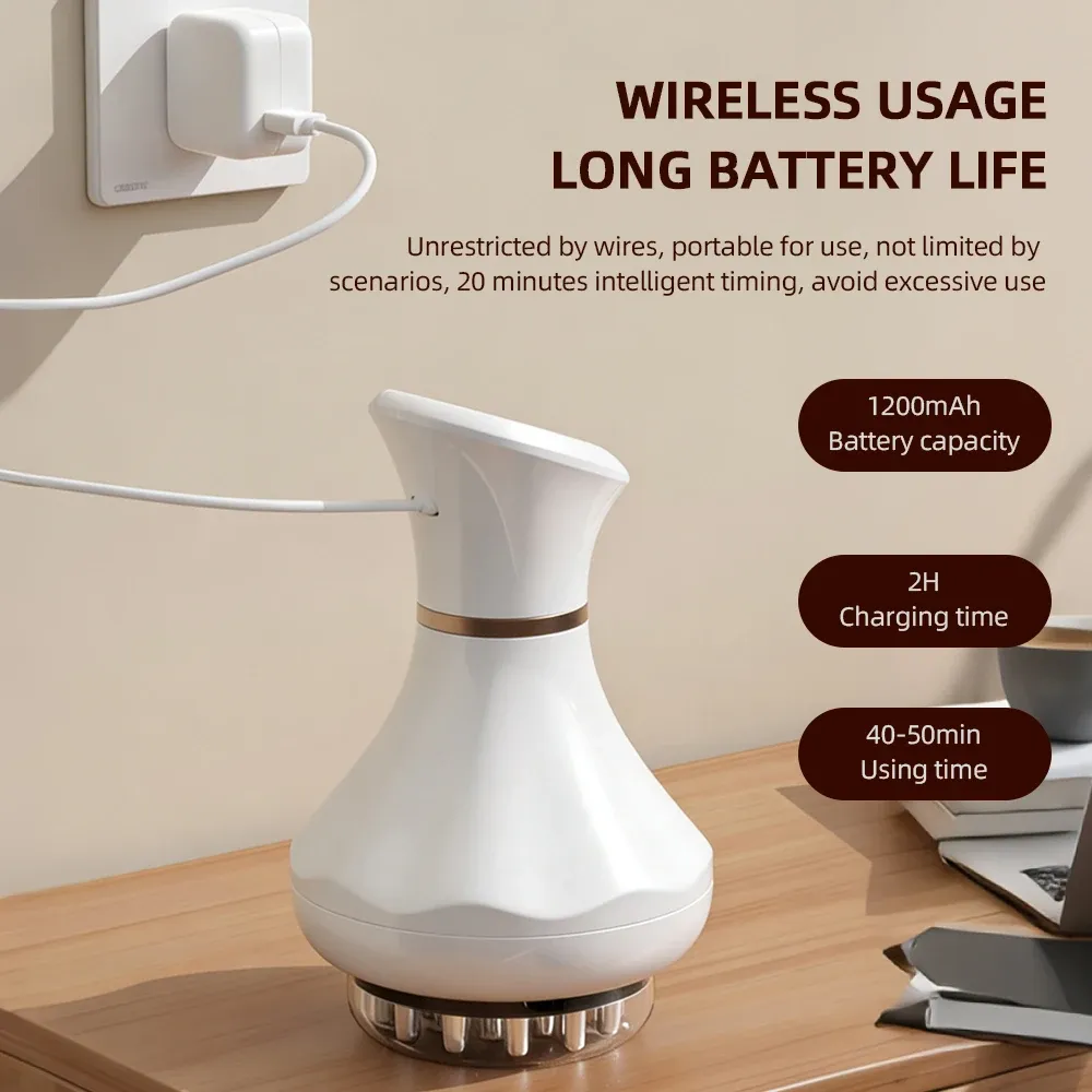 Brosse électrique, détail des surfaces de massage