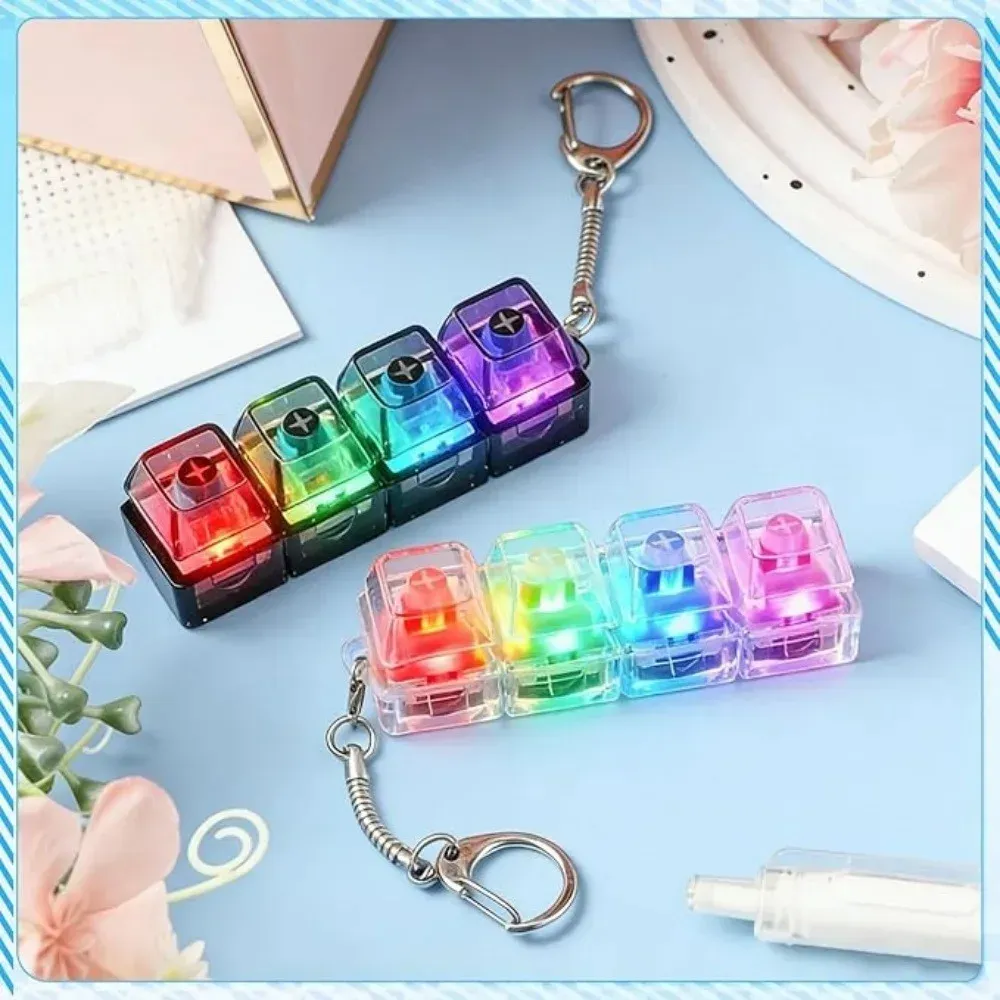Porte-clés LED clavier anti-stress, détails