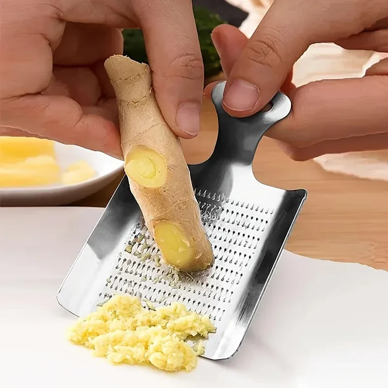 Râpe à ail et gingembre en acier inoxydable, accessoire de cuisine, 1 pièce 4