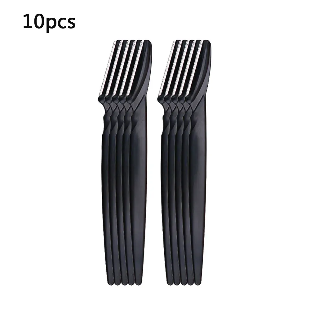 Ensemble de tondeuse à sourcils pour femme en acier inoxydable, épilateur facial portable, kit d'outils de beauté avec capuchons de sécurité et couteau à sourcils 18