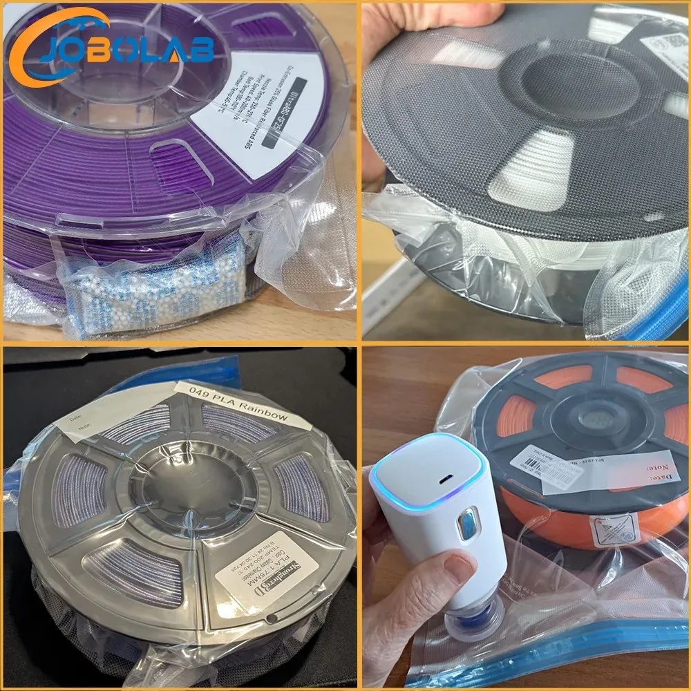 Sacs de stockage sous vide pour filament, 2 à 30 unités, pour imprimante 3D : protection contre l'humidité pour filaments PLA, ABS et PETG, séchoir compatible, sécurité renforcée 5