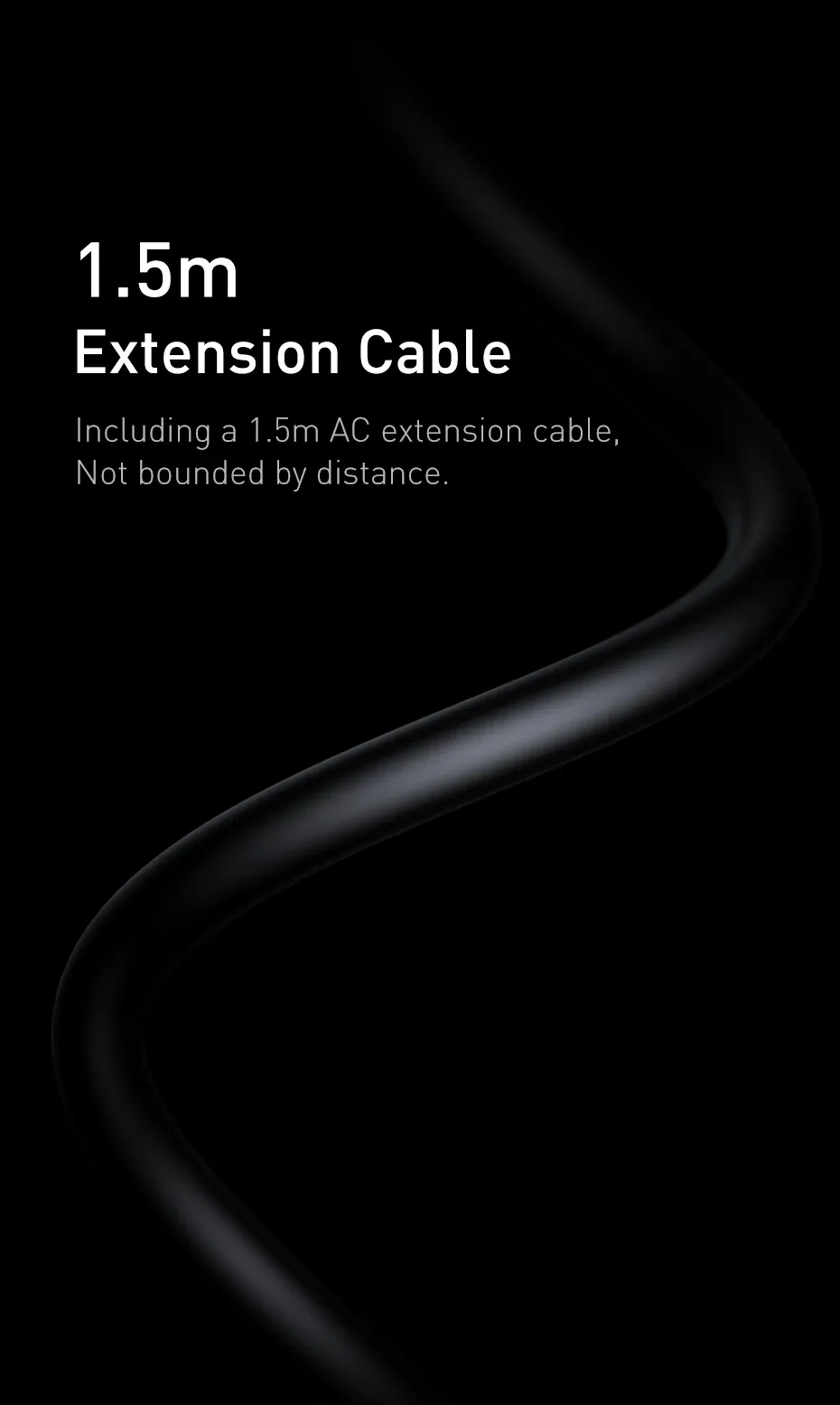 Câble d'extension inclus
