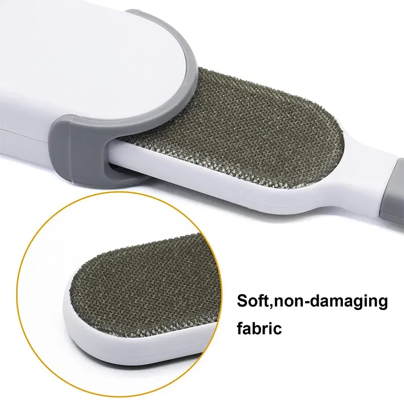 Rouleau anti-peluches réutilisable pour canapé et tapis, brosse électrostatique pour poils d'animaux 5