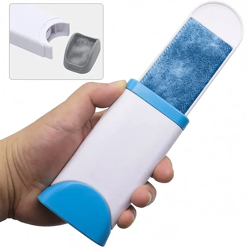 Rouleau anti-peluches réutilisable pour canapé et tapis, brosse électrostatique pour poils d'animaux 12