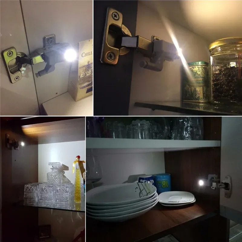 Détail de l'éclairage LED sur charnière