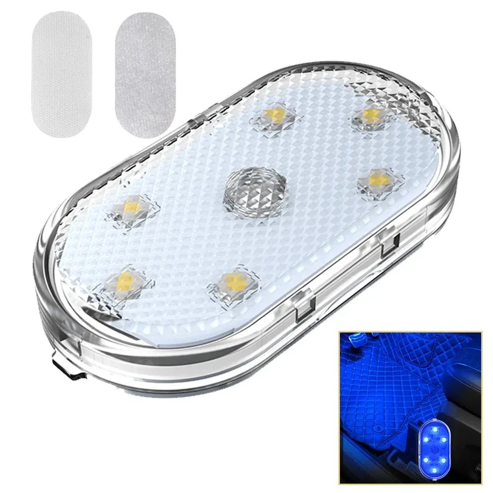 Éclairage LED d'ambiance sans fil pour voiture, mini lampe tactile pour accoudoir, boîte et coffre 10