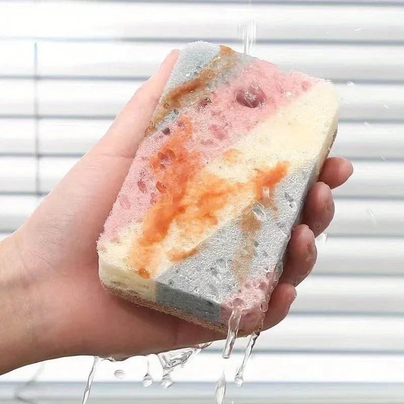 Éponge magique nano pour taches de cuisine, lingettes en coton pour la vaisselle et accessoires de nettoyage pour salle de bain 3
