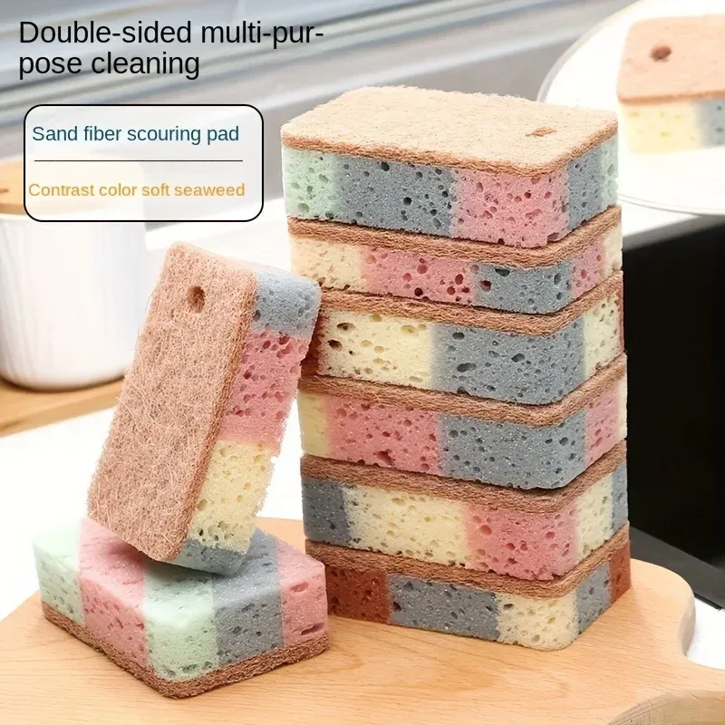 Éponge magique nano pour taches de cuisine, lingettes en coton pour la vaisselle et accessoires de nettoyage pour salle de bain 7