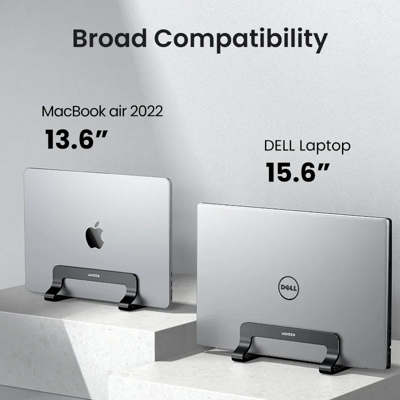 Support vertical en aluminium UGREEN pour ordinateur portable, compatible MacBook Air et Pro, tablette et téléphone 5