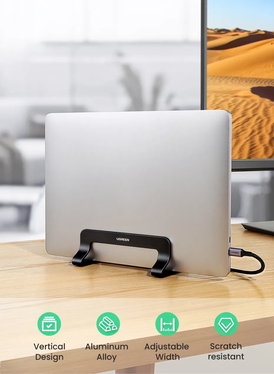 Support vertical UGREEN en aluminium pour ordinateur portable