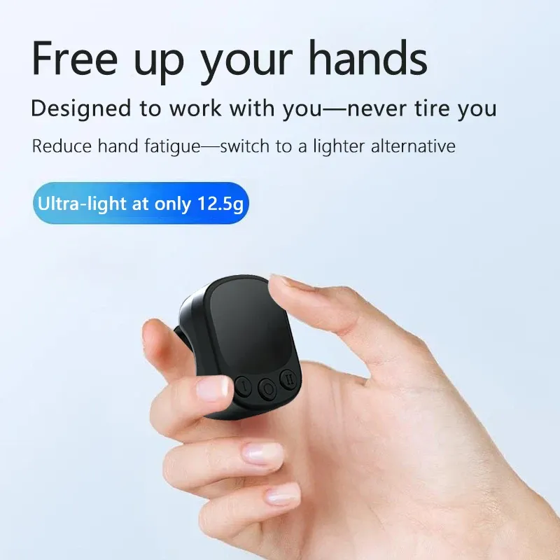 Télécommande en anneau pour souris avec pavé tactile, clicker d'écran automatique intelligent, clicker continu, anneau de défilement S 3