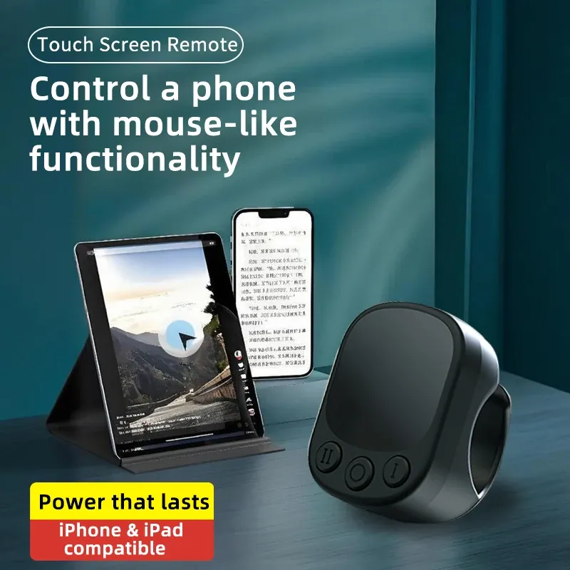 Télécommande en anneau pour souris avec pavé tactile, clicker d'écran automatique intelligent, clicker continu, anneau de défilement S 4
