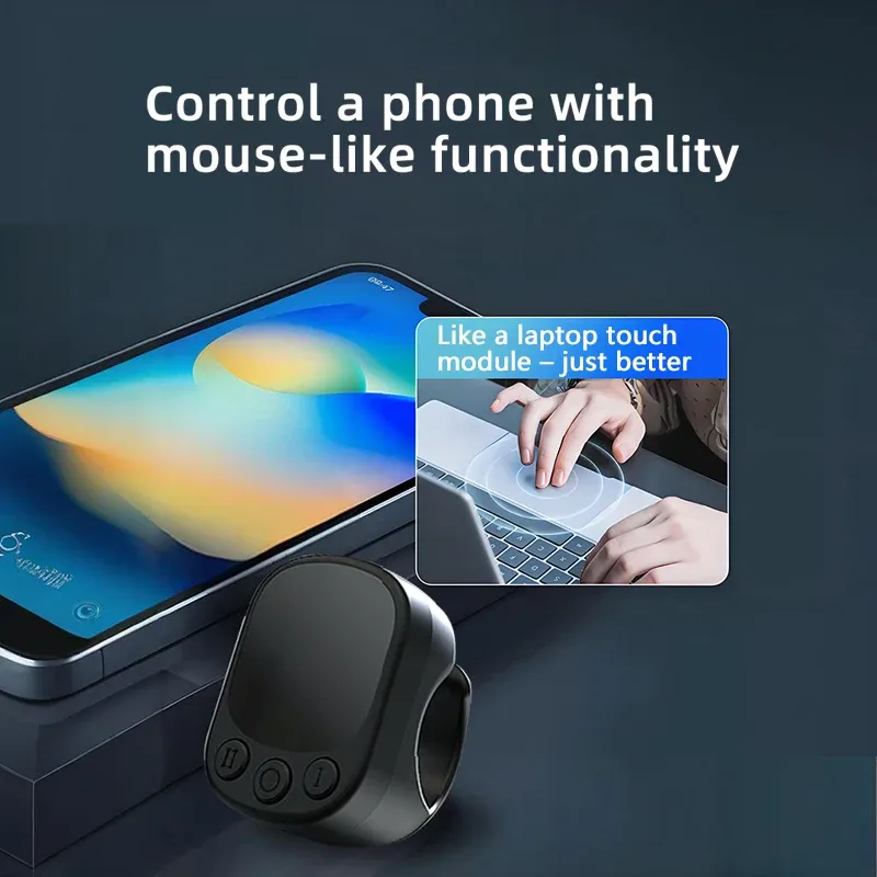 Télécommande en anneau pour souris avec pavé tactile, clicker d'écran automatique intelligent, clicker continu, anneau de défilement S 5