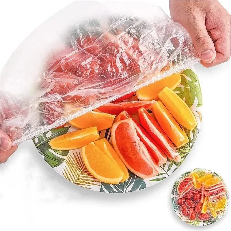 Couvercle alimentaire jetable en plastique, usage pratique