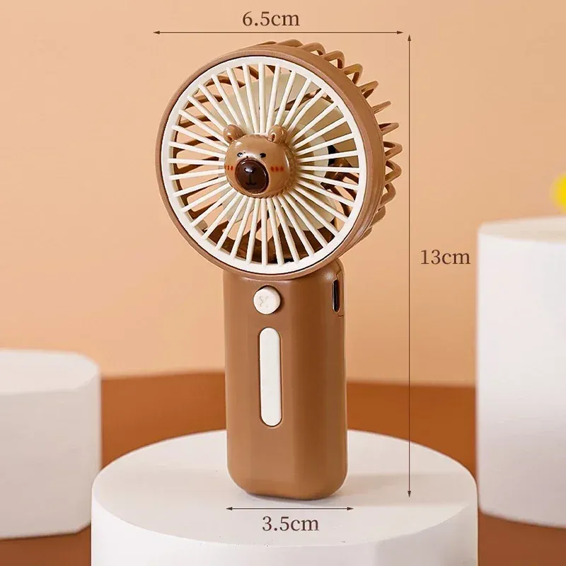 Mini ventilateur Capibara, vue de profil