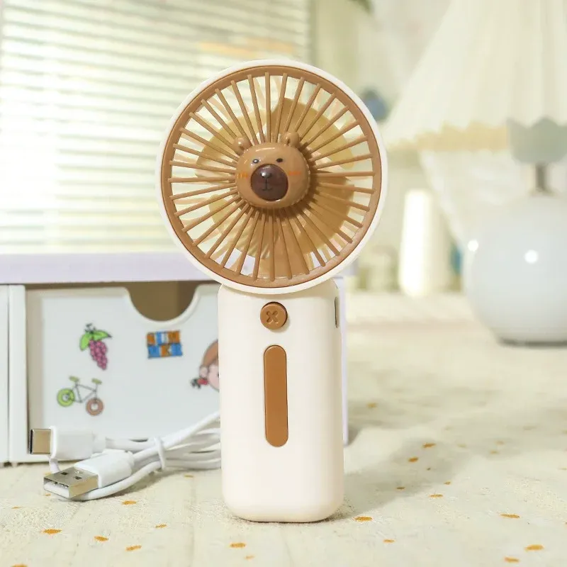 Mini ventilateur portatif Capibala rechargeable par USB, 3 vitesses 8