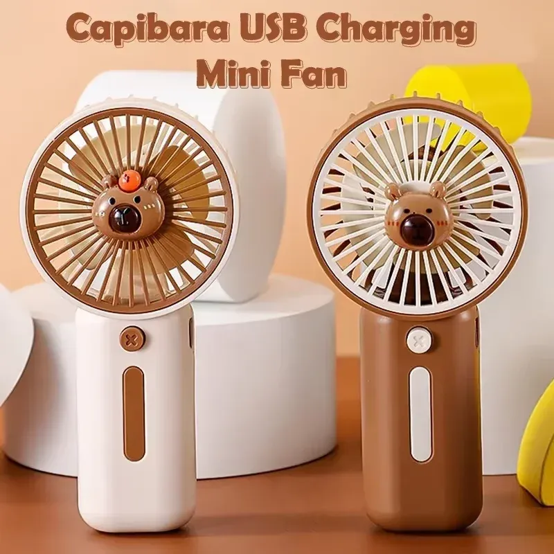 Mini ventilateur portatif Capibala rechargeable par USB, 3 vitesses 7