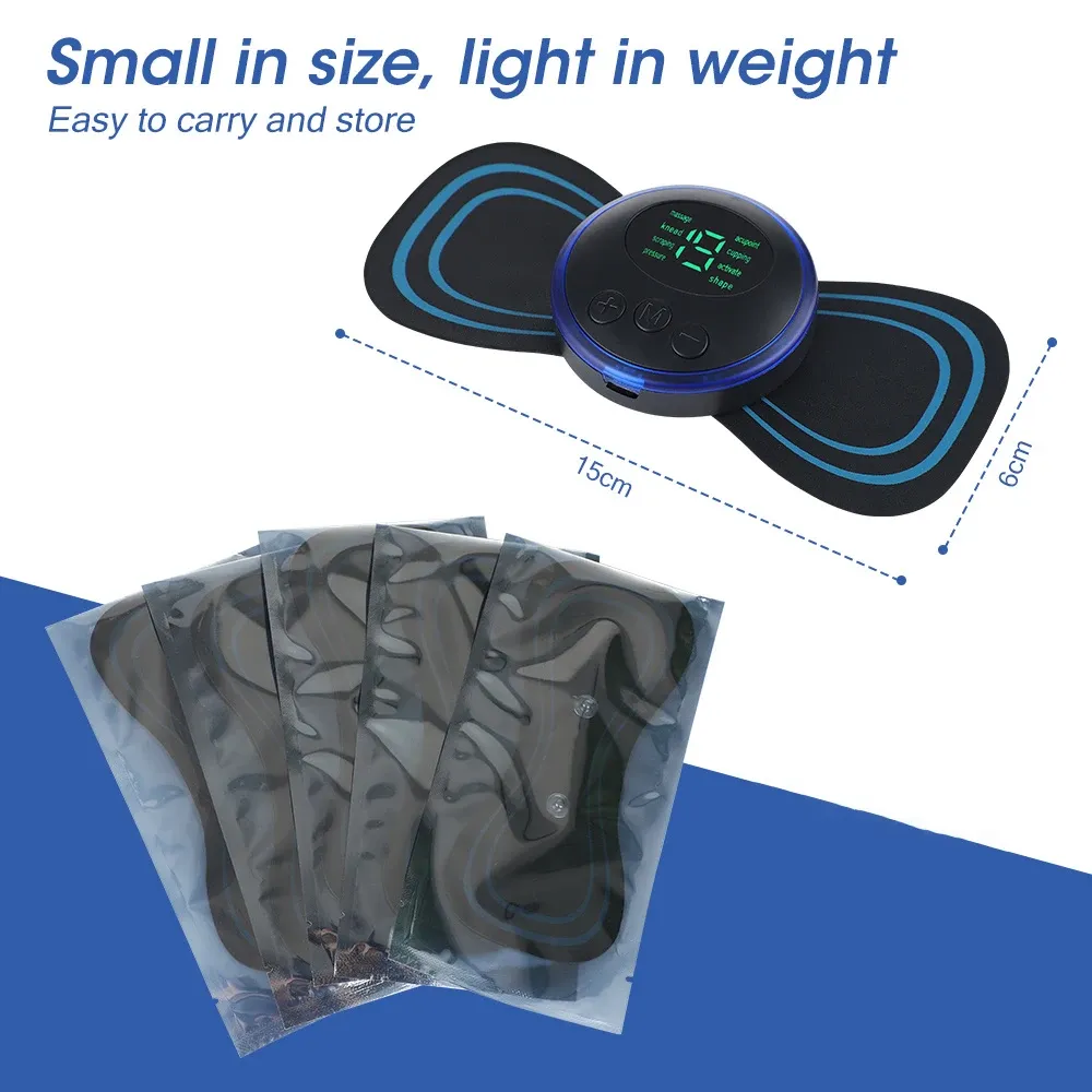 Masseur électrique cervical EMS, design compact