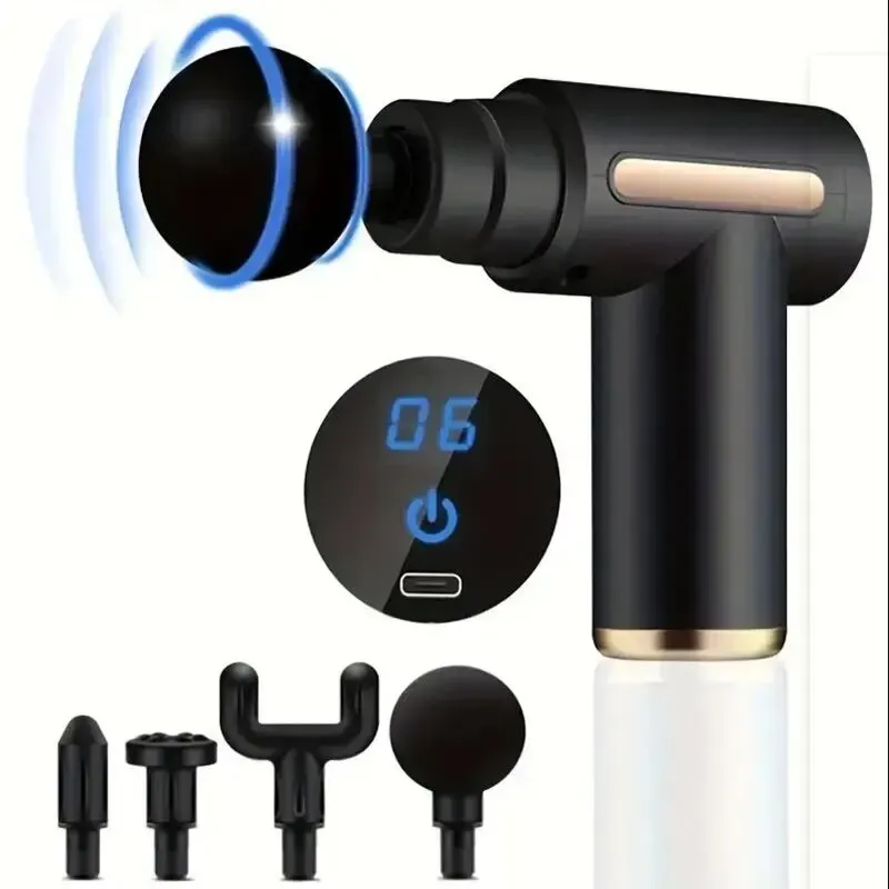 Pistolet de massage musculaire professionnel 99 vitesses pour le cou et le dos, équipement de fitness 10