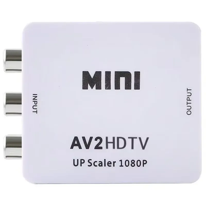 Adaptateur convertisseur AV vers HDMI 1080P, signal composite RCA CVBS L/R vers HDTV 9