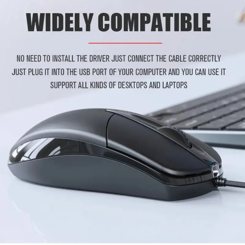Souris filaire en situation d'utilisation