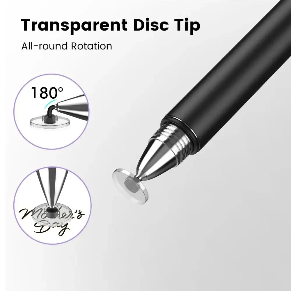 Stylet professionnel 3 en 1 en métal haute sensibilité, sans Bluetooth, compatible écrans tactiles capacitifs 2