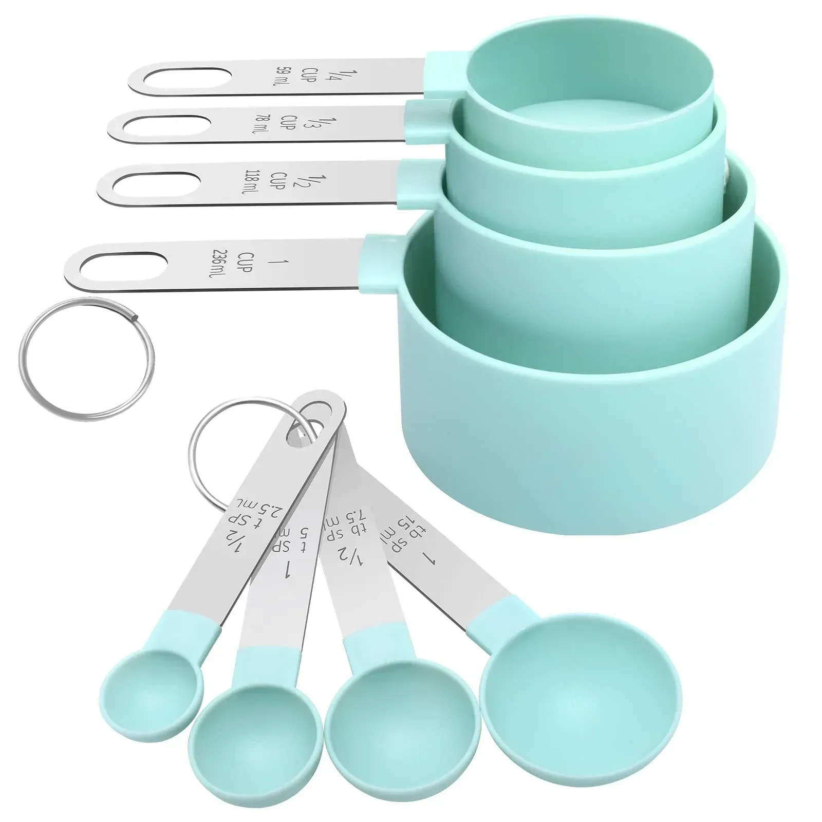 Cuillère doseuse et tasse à mesurer polyvalente, idéale pour la cuisson et la pâtisserie (farine, sucre, etc.)