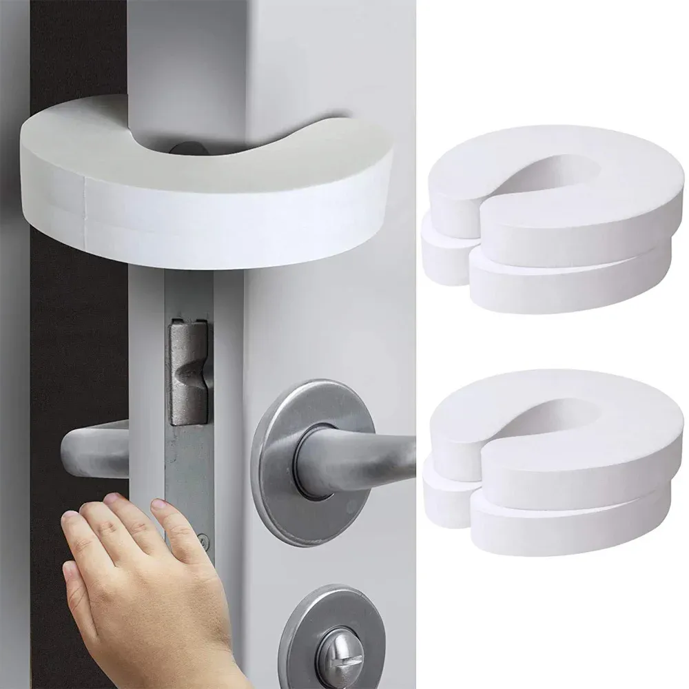 Protège-doigts de porte en mousse pour bébé, lot de 4 : sécurité enfant anti-pincement - Image 1