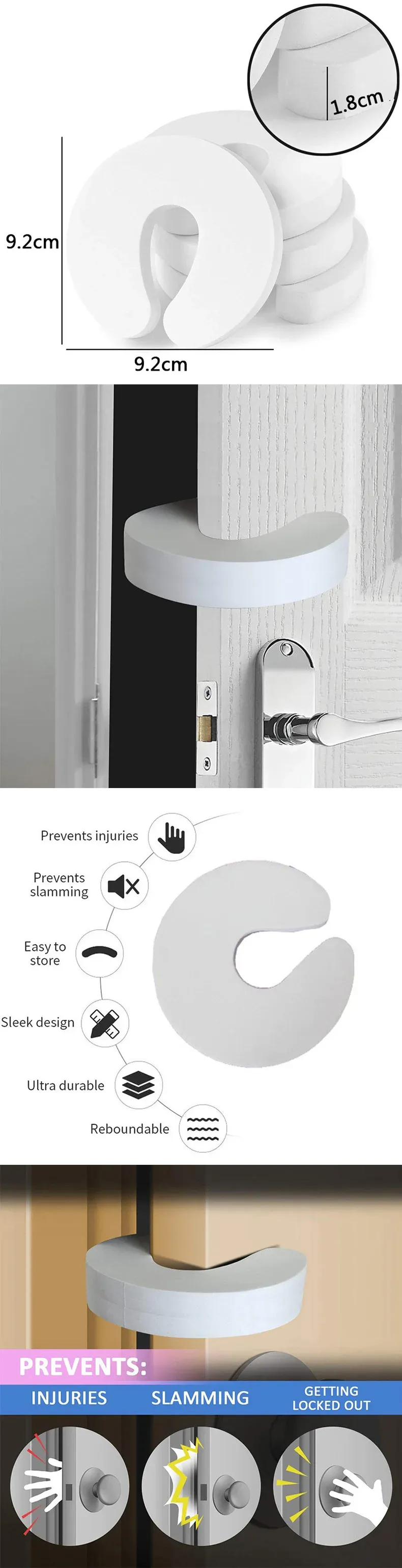 Protection de porte en mousse EVA pour la sécurité des enfants