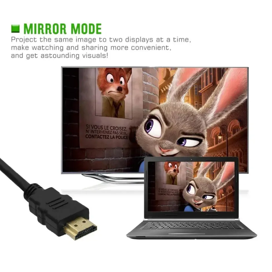Câbles vidéo compatibles plaqués or 1.4 4K 1080P 3D pour HDTV Splitter Switcher 2