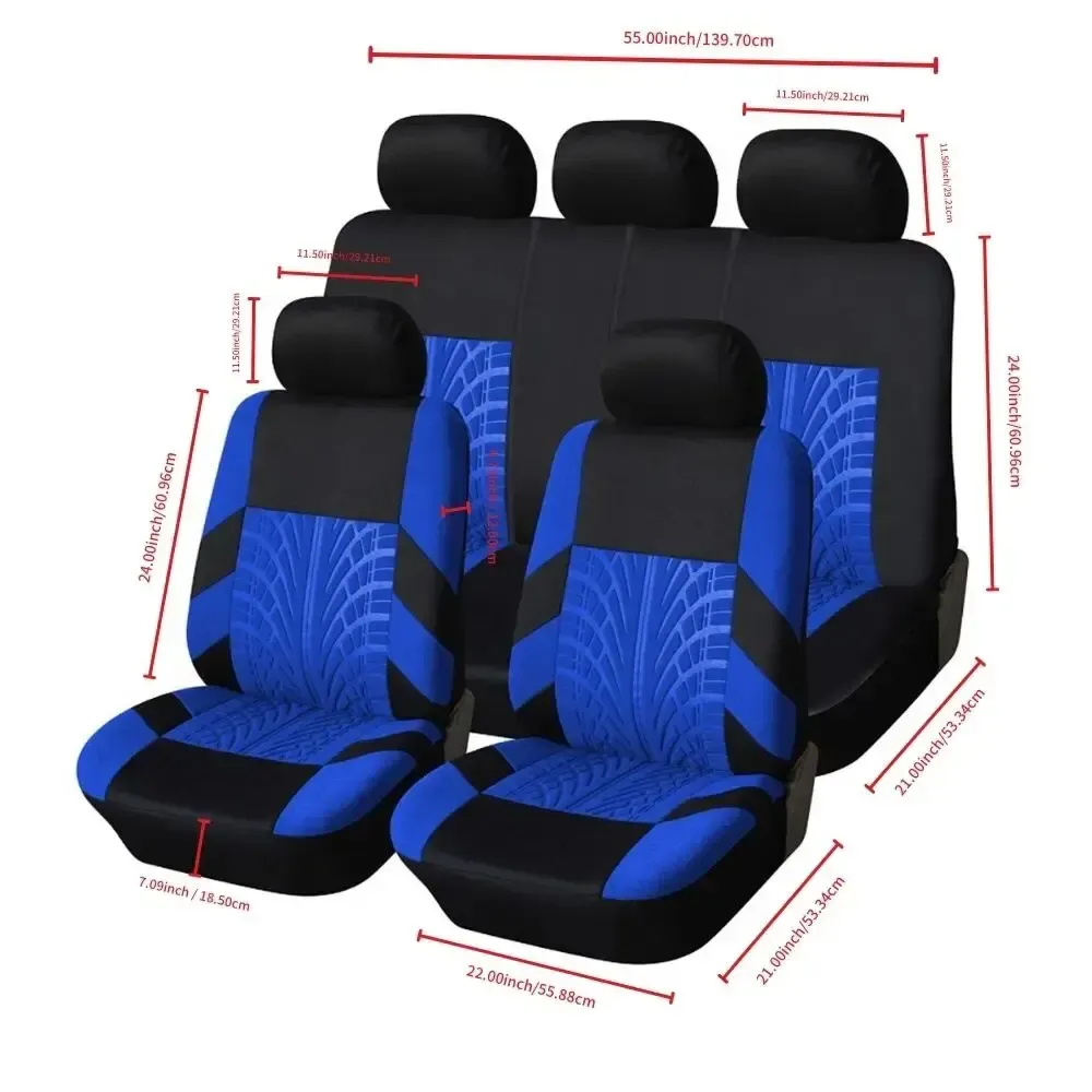 Ensemble complet de housses de siège auto avant et arrière universelles pour SUV, berline et van 2