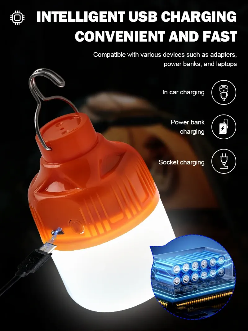 Lampe LED rechargeable à haute luminosité