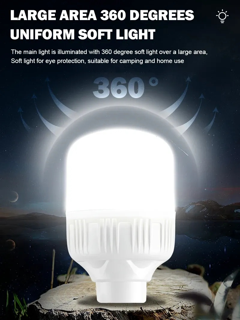 Éclairage LED d'extérieur rechargeable