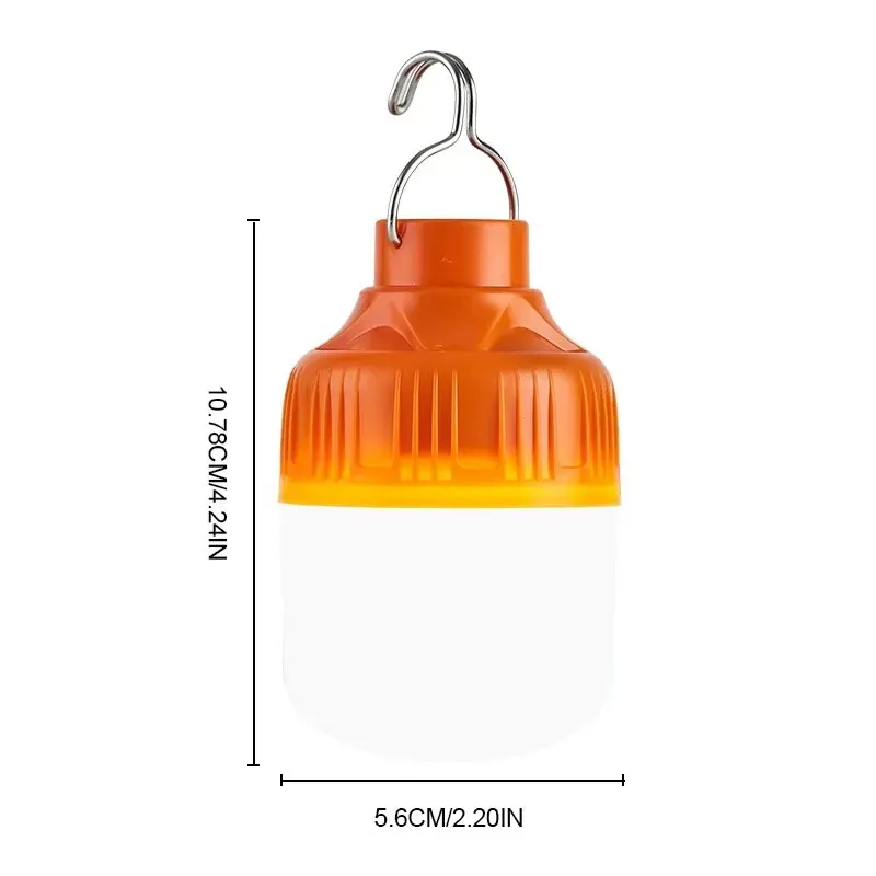 Lanterne LED rechargeable USB pour camping et pêche, haute luminosité, lumière d'urgence et veilleuse 7