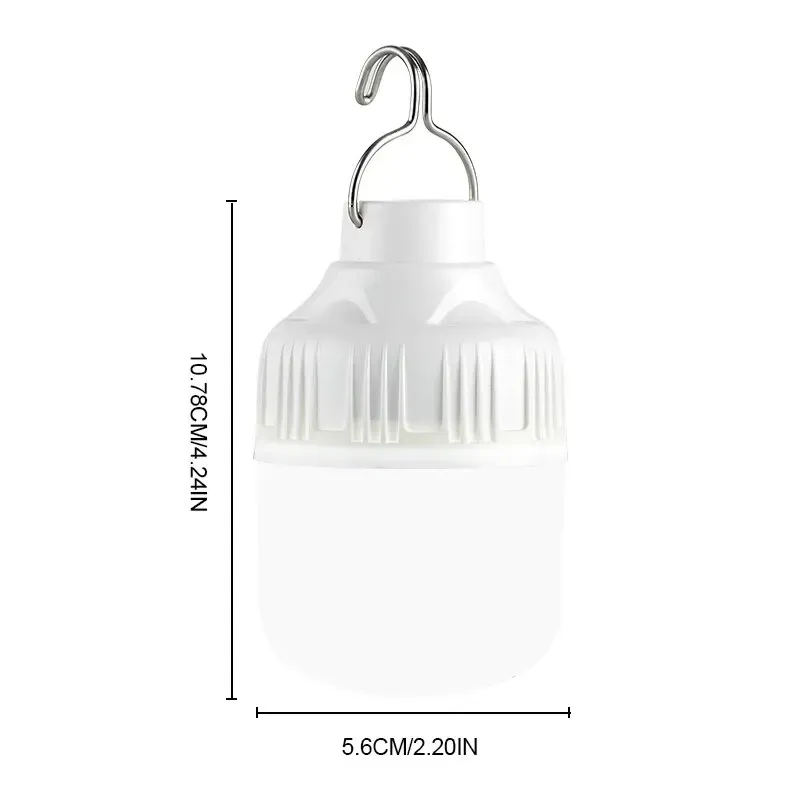 Lanterne LED rechargeable USB pour camping et pêche, haute luminosité, lumière d'urgence et veilleuse 8