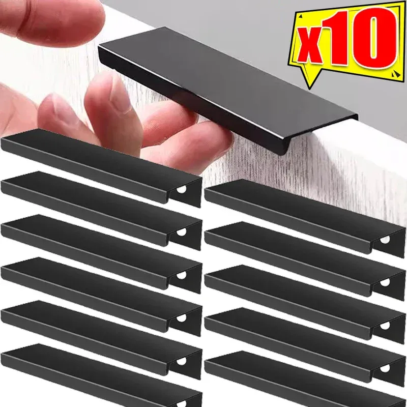 Poignées de meuble cachées avec vis en alliage d'aluminium 1