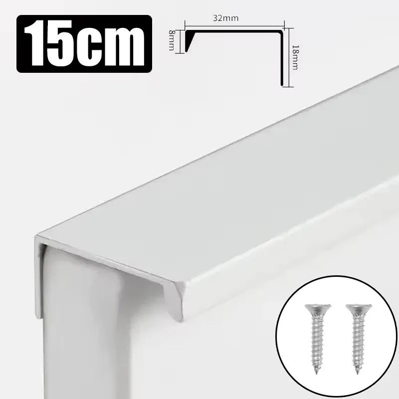 Poignées de meuble cachées avec vis en alliage d'aluminium 11