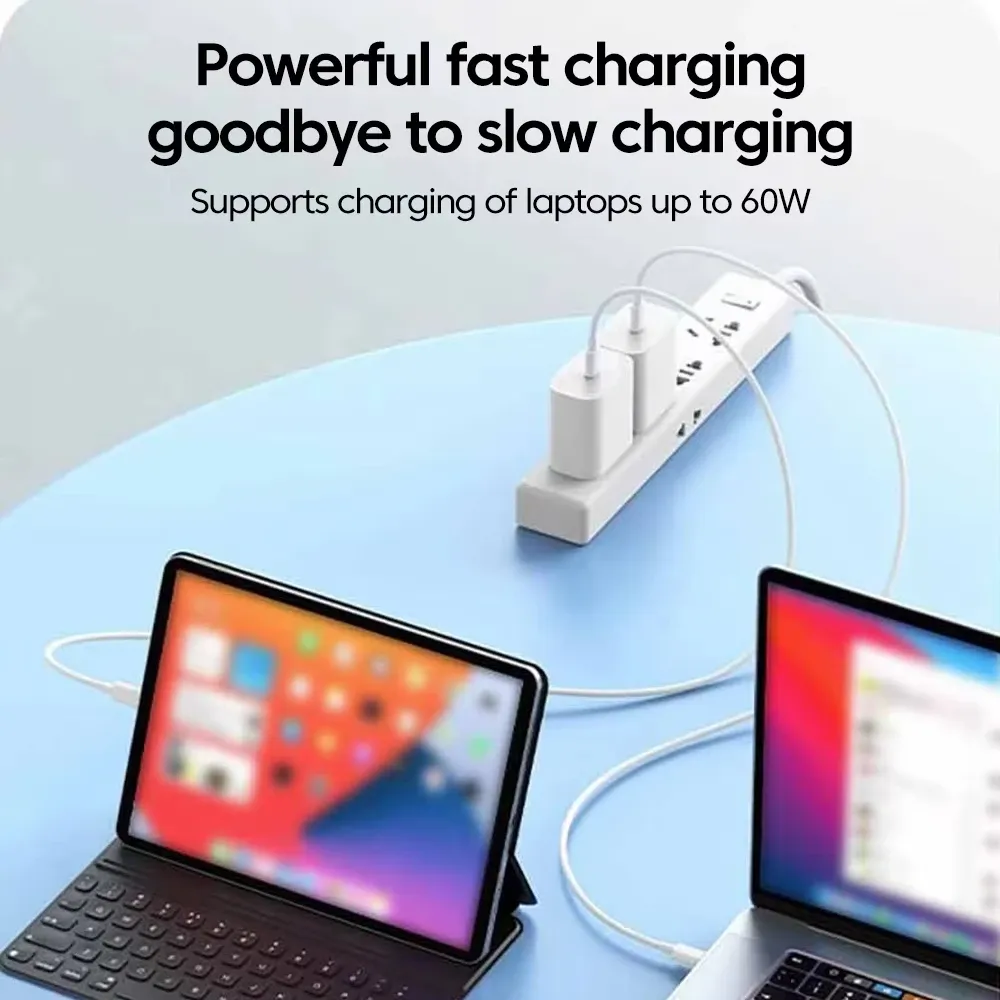 NNBILI Lot de 3 chargeurs rapides universels 120 W avec câble de données USB-C à double port, compatibles iPhone 18, 17, 16 Pro, Samsung et Huawei 2