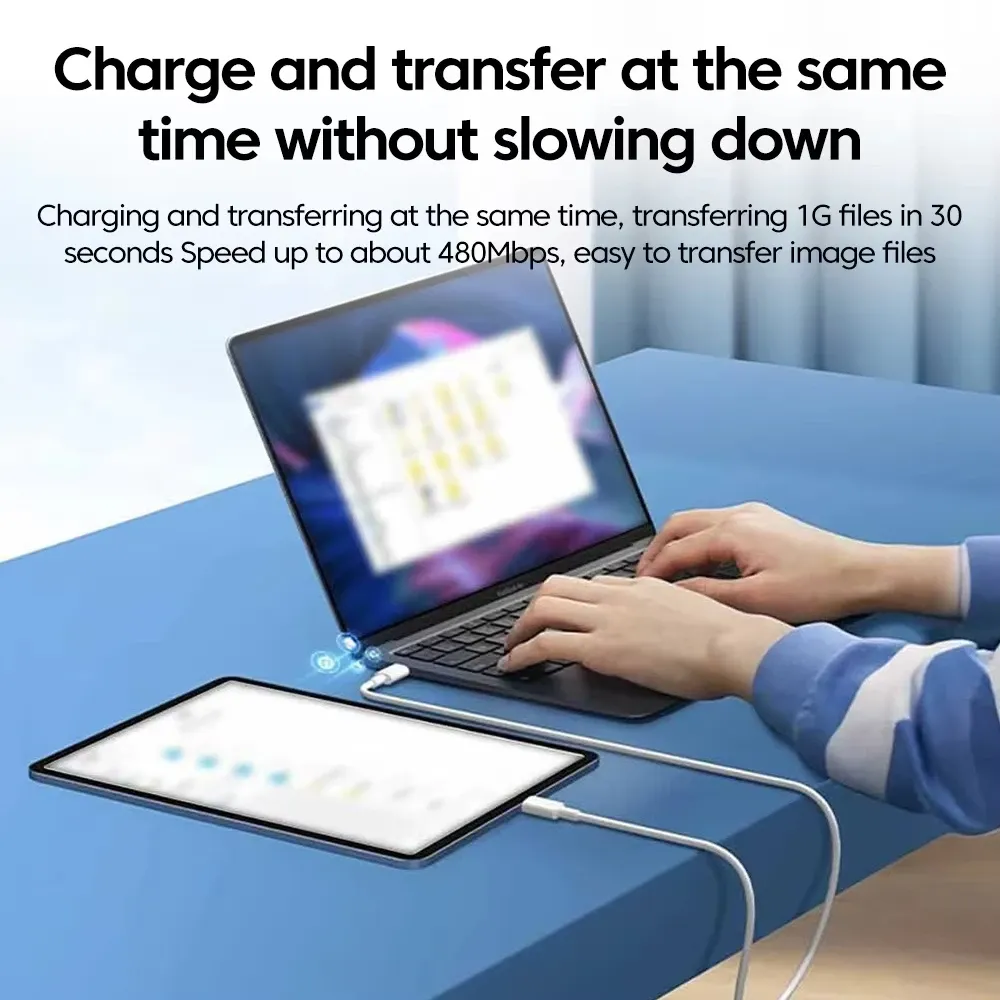 NNBILI Lot de 3 chargeurs rapides universels 120 W avec câble de données USB-C à double port, compatibles iPhone 18, 17, 16 Pro, Samsung et Huawei 5