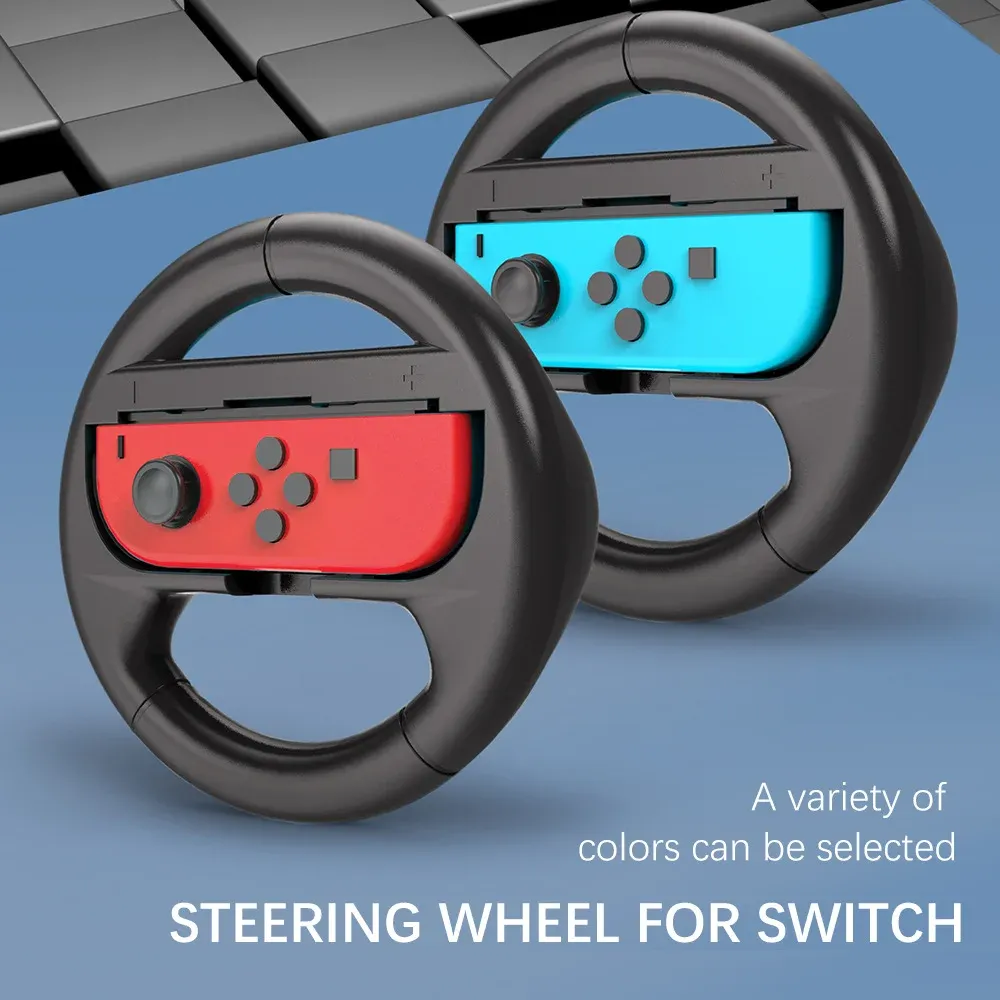 Ensemble de 2 pièces pour Nintendo Switch OLED : volant de course, poignée de manette et sac de transport 6