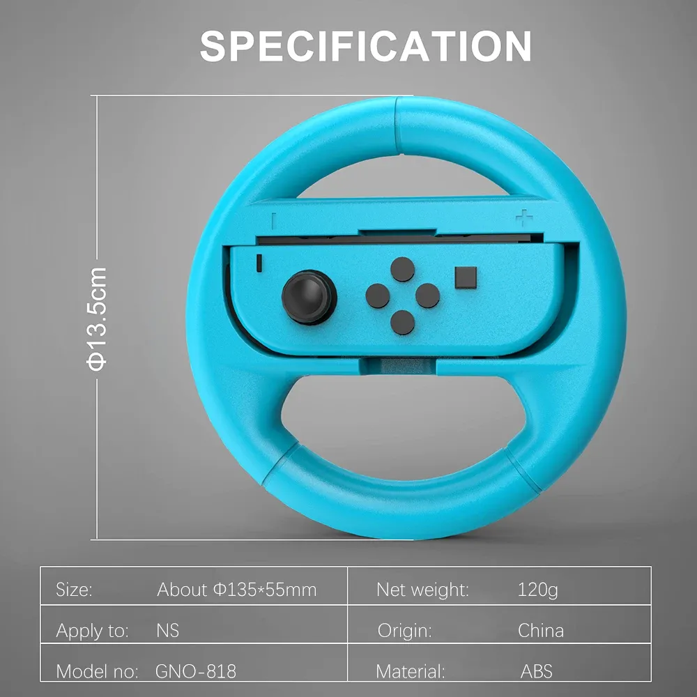 Vue détaillée du volant de course Nintendo Switch