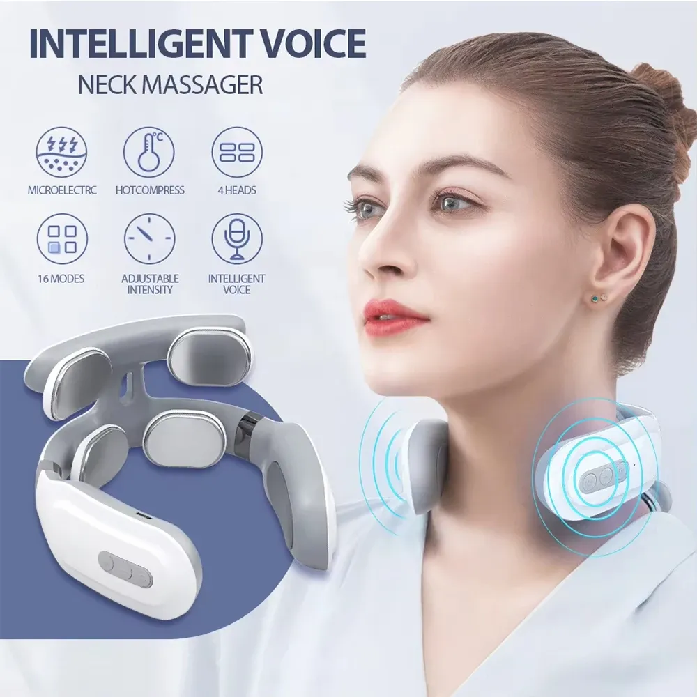 Masseur de cou intelligent portable, usage au quotidien