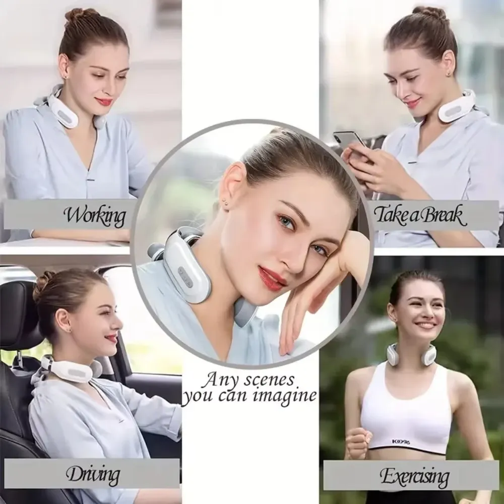 Masseur de cou intelligent portable, vue d'ensemble