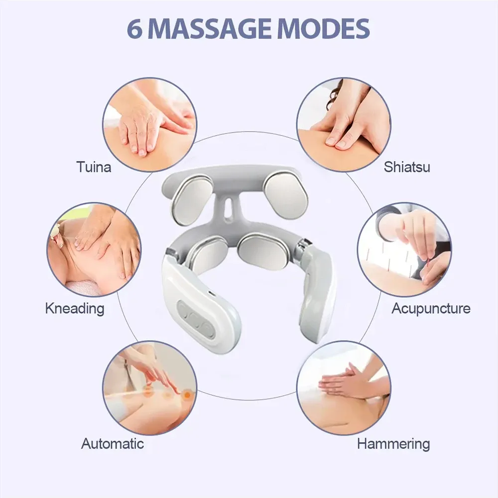 Masseur de cou intelligent portable, détail du design