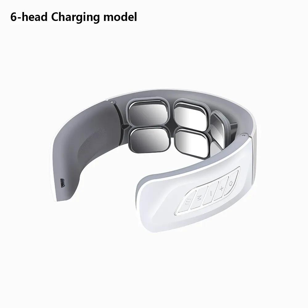 Masseur cervical intelligent portable, rechargeable par USB, pour soulager les douleurs cervicales, masseur électrique à tissus profonds pour la nuque 8
