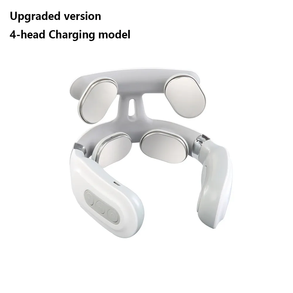 Masseur cervical intelligent portable, rechargeable par USB, pour soulager les douleurs cervicales, masseur électrique à tissus profonds pour la nuque 9