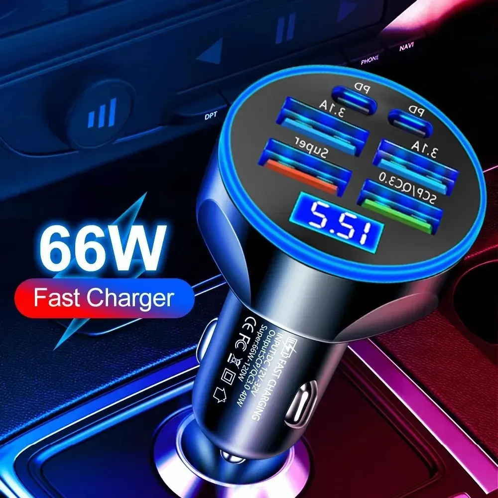 Chargeur de voiture pour recharge multi-appareils