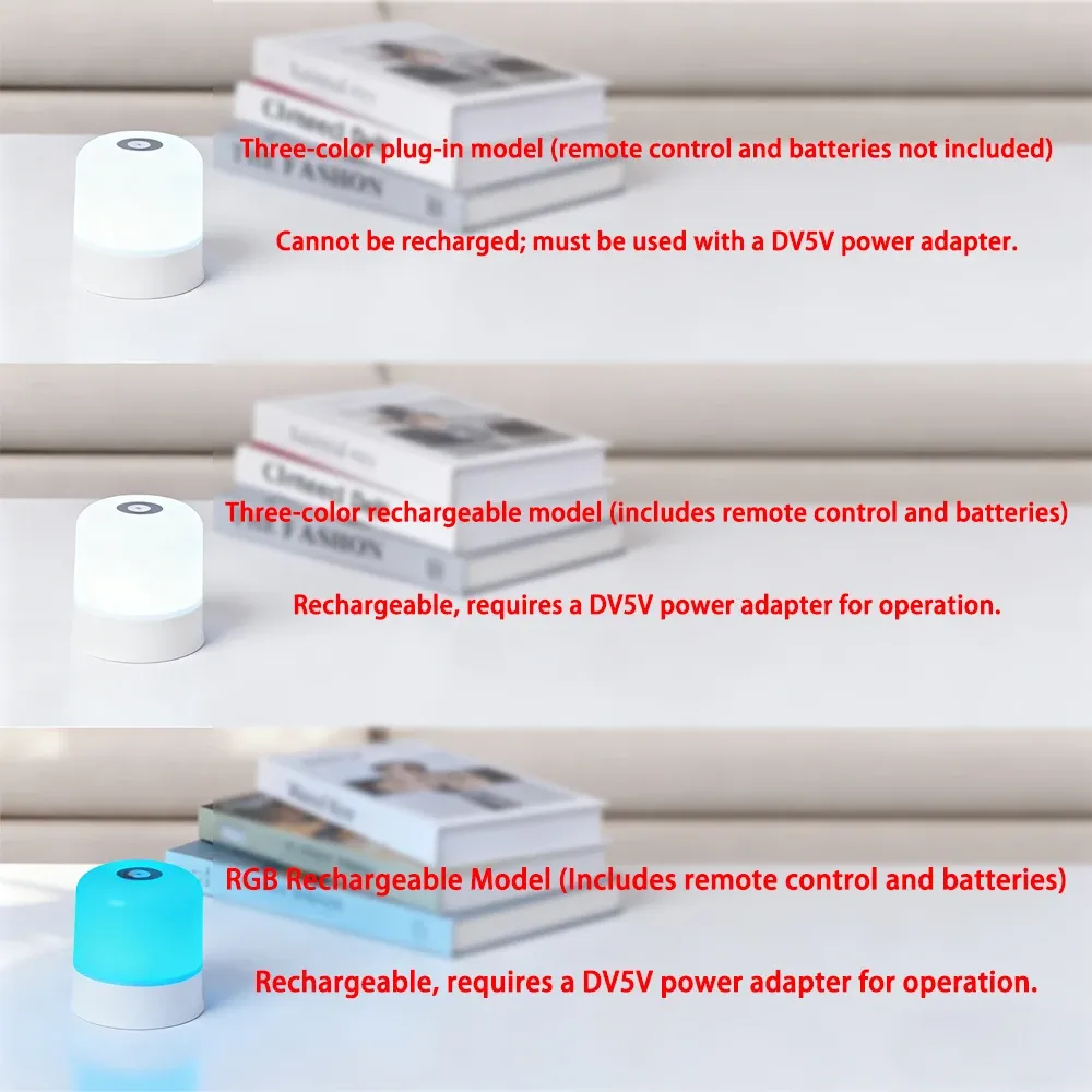 Lampe de nuit LED en ambiance